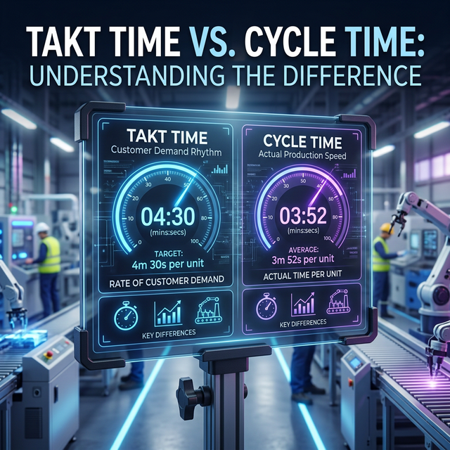 Takt Time vs. Cycle Time: Understanding the Difference